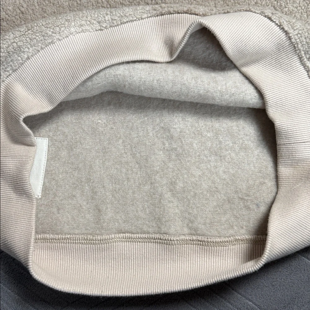 Outdoor Voices Megafleece Oatmeal Wool Crewneck Extra Small